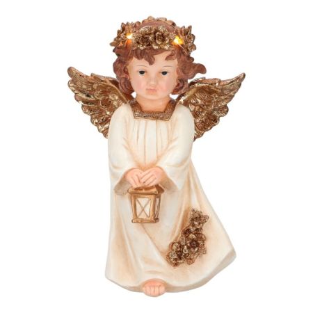 Angel standing with lantern poly