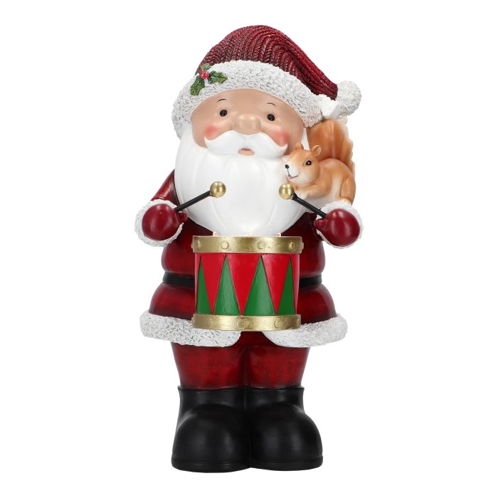 Santa with drum poly