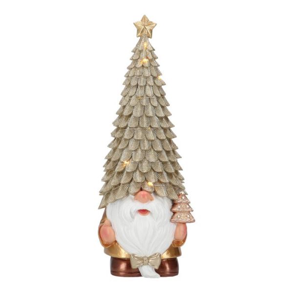 Gnome with LED tree on head poly