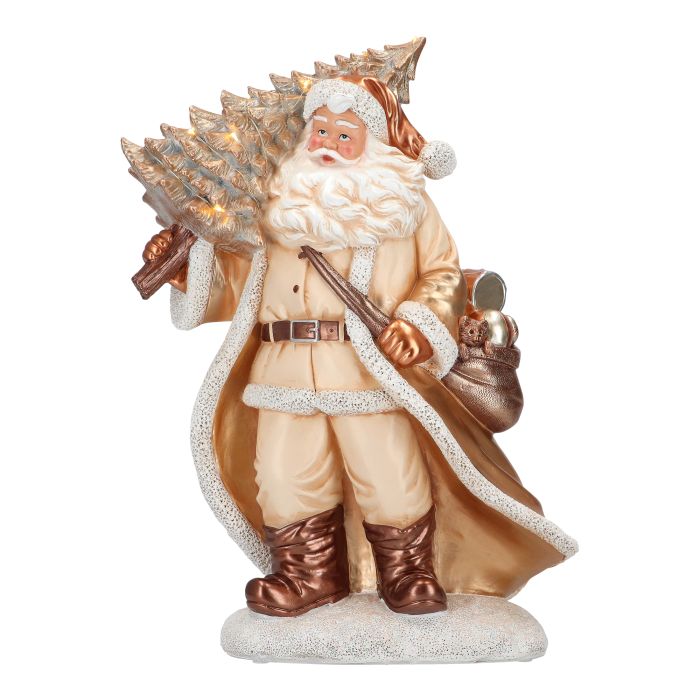 Santa with tree poly