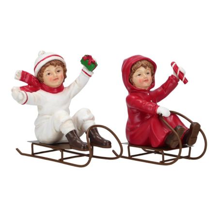 Children on sleigh 2 ass