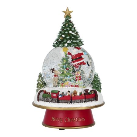 Waterball snowing santa