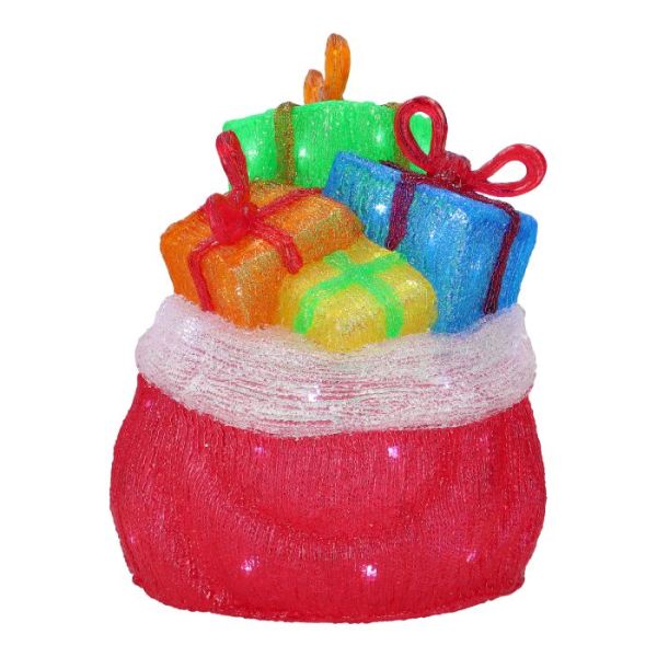 Gift bag with gifts acrylic