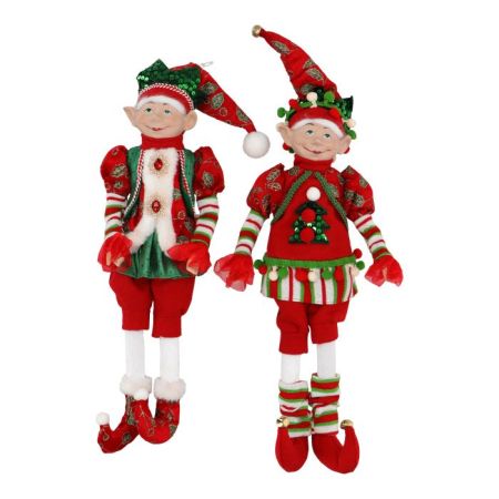 Elf ornament 2 ass