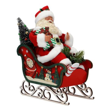 Santa in sleigh