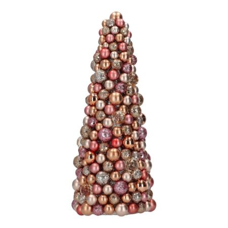 Cone decorated pink  36cm