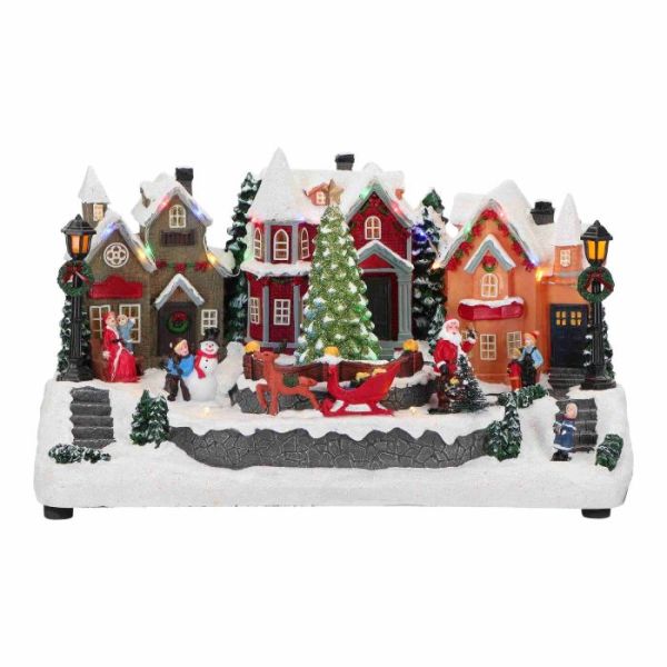 Christmas village LED animated
