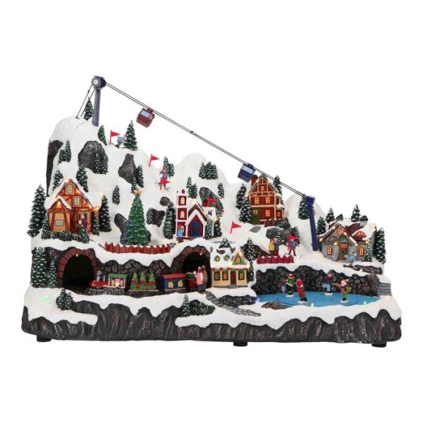 Christmas scene cable led animated
