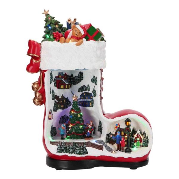 Christmas boot scene animated