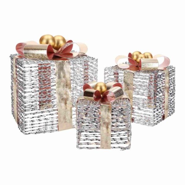 Gift box silver led 3 pcs set