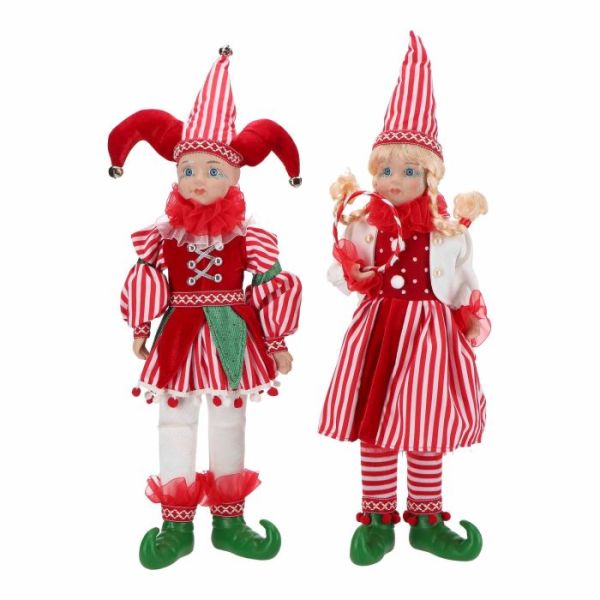 Jester boy & girl standing 2 ass