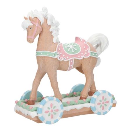 Gingerbread horse on trailer poly