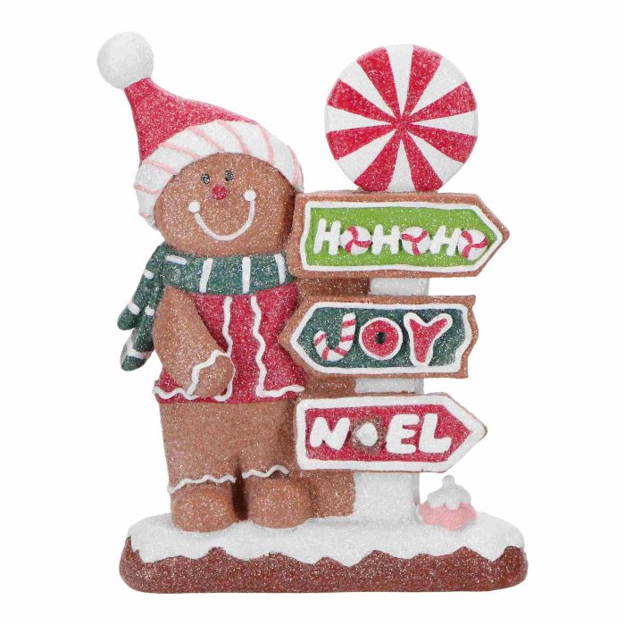 Gingerbread man with sign poly