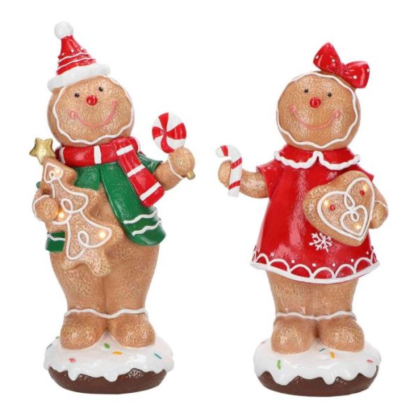 Gingerbread boy &amp; girl 2ass poly