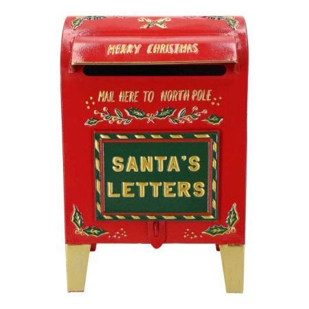 Merry Christmas postbox metal