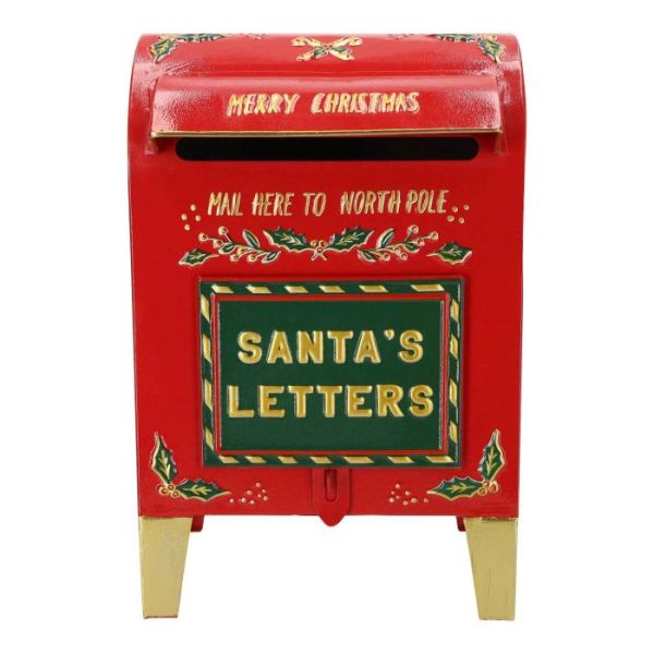 Merry Christmas postbox metal