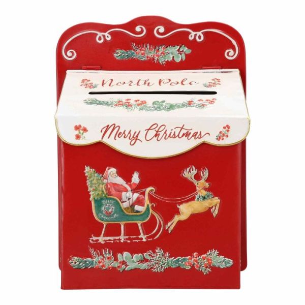 North Pole post box metal