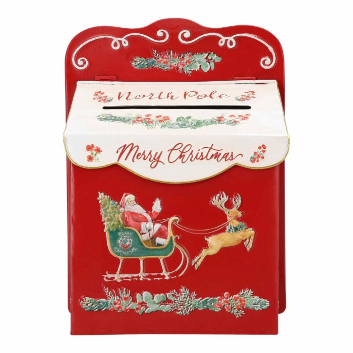 North Pole post box metal