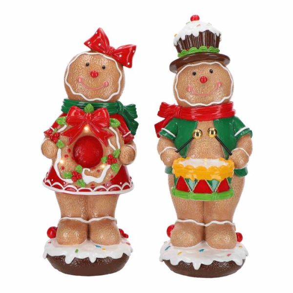Gingerbread boy & girl 2ass poly