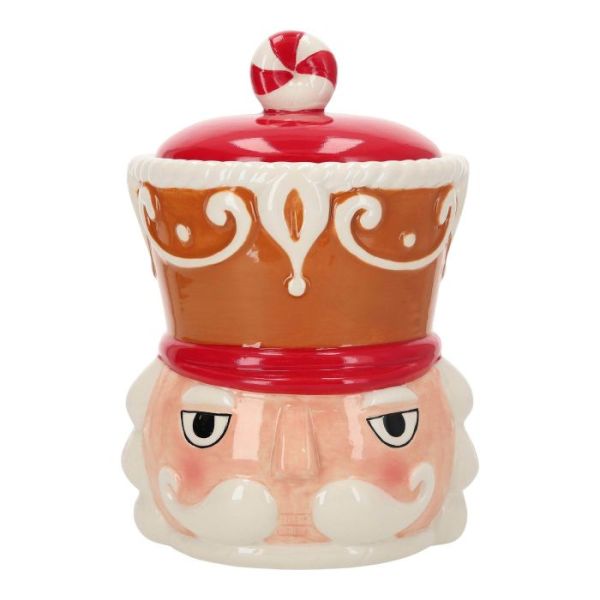 Cookie jar nutcracker ceramic