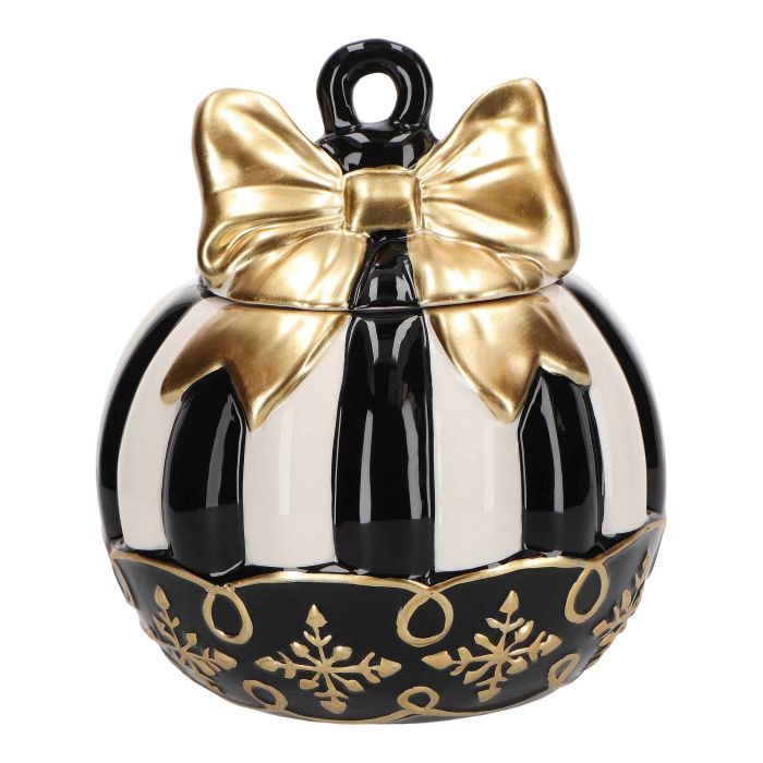 Cookie jar christmas ball ceramic