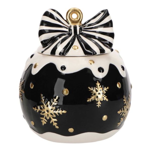 Cookie jar christmas ball ceramic