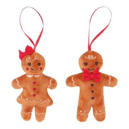 Gingerbread hanging ornament 2ass