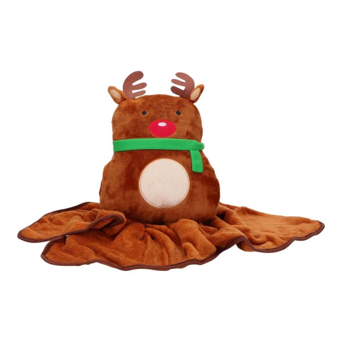 Pillow blanket reindeer