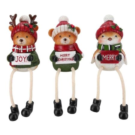 Animals hanging legs 3ass poly