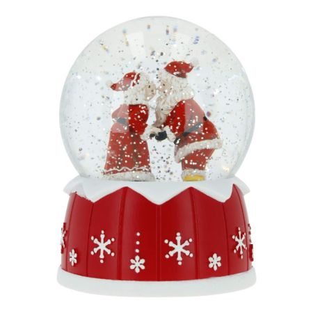 Snow globe Santa &amp; Mrs Santa