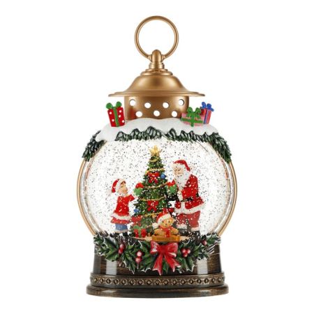 Lantern Santa scenery water spinning
