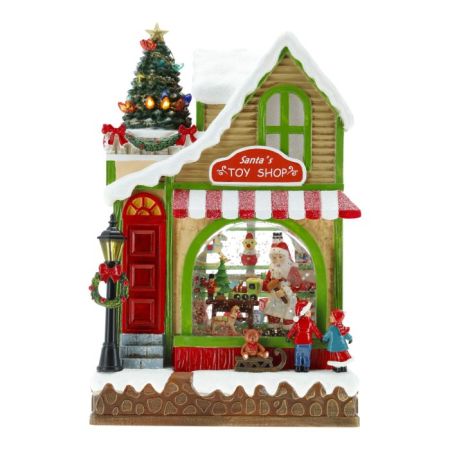 Christmas house water spinning