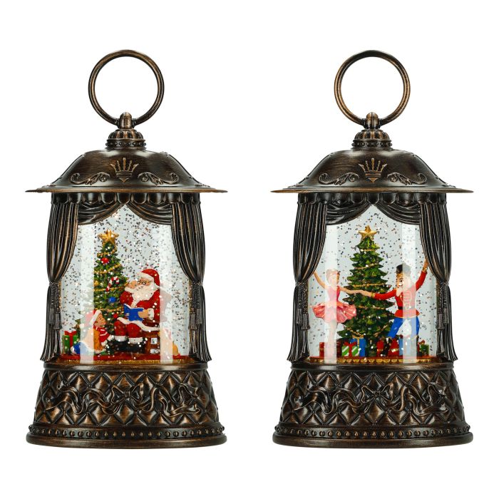 Lantern Santa / ballet dancers 2ass water spinning