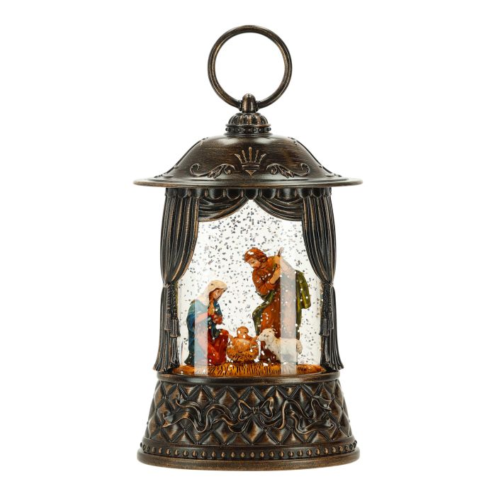 Lantern nativity water spinning