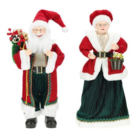 Santa & Mrs Santa standing 2ass
