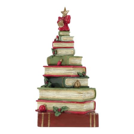 Pile of  Christmas books 32,5cm poly
