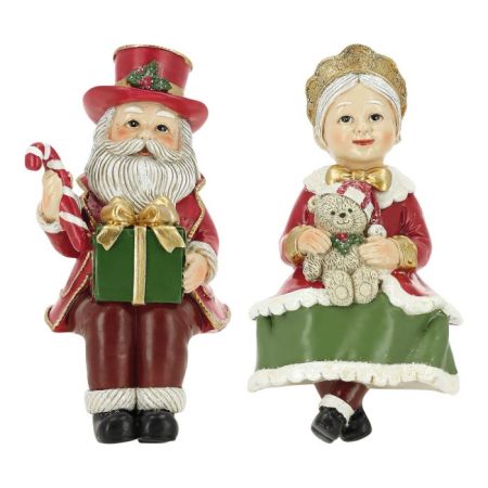 Santa & Mrs Santa sitting 2ass poly