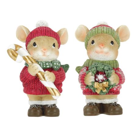 Christmas mouse standing 2ass poly