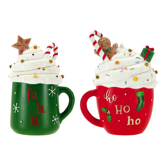 Cup decorated 2 ass poly