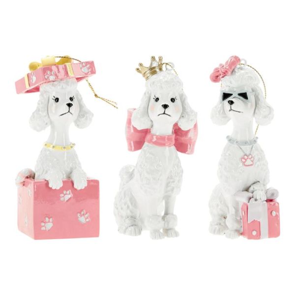 Funny dog hanging ornament 3ass poly