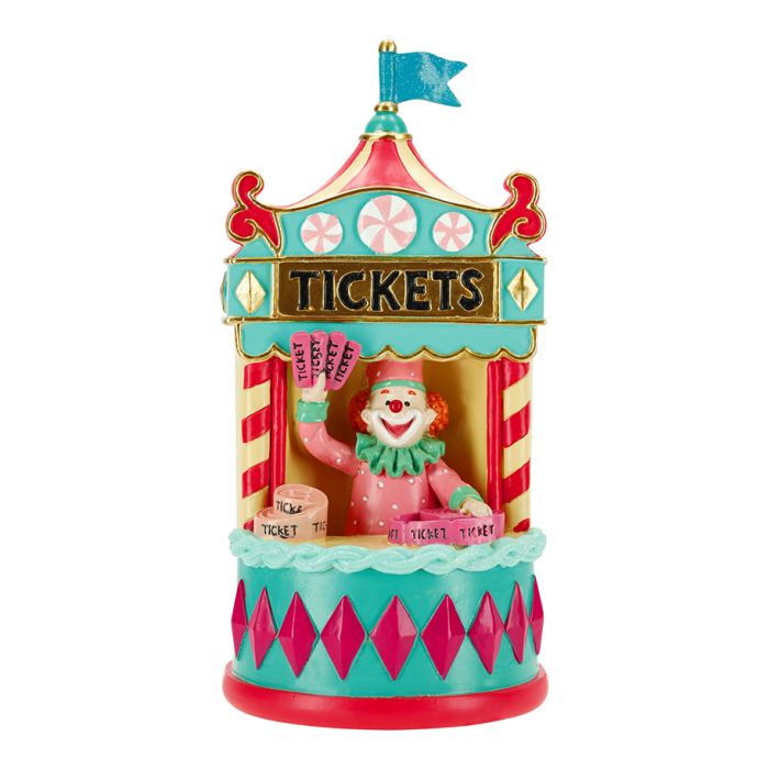 Circus tocket counter clown poly