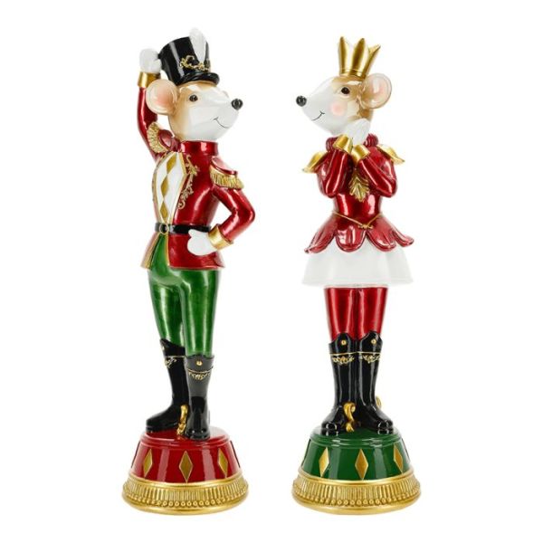 Nutcracker mouse 46,5cm 2ass poly
