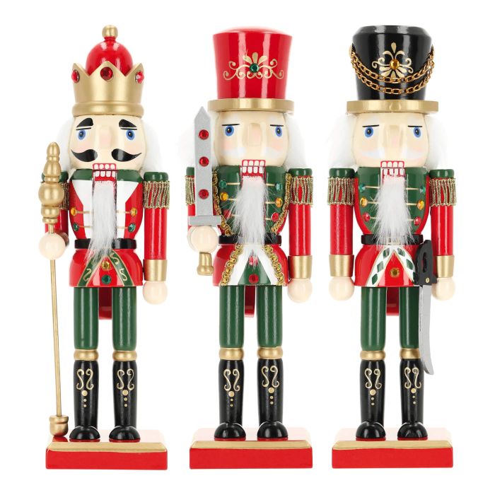 Nutcracker wood 25,5cm 3ass