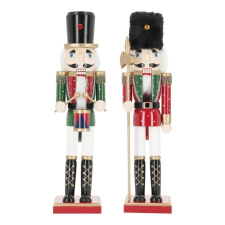 Nutcracker wood 38,5cm 2ass