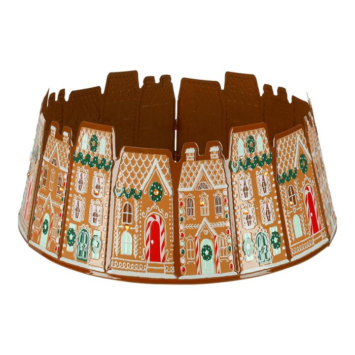 Tree skirt houses metal