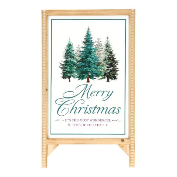 Sidewalk sign wood/metal
