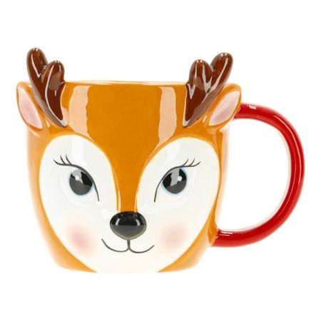 Cute deer cup ceramic