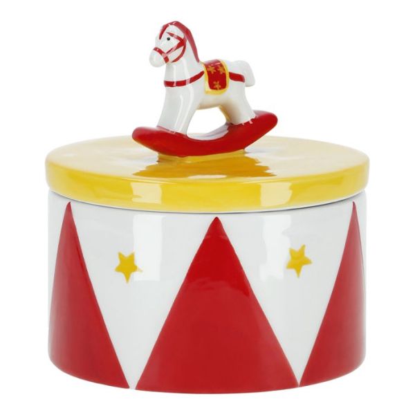 Candy box horse ceramic