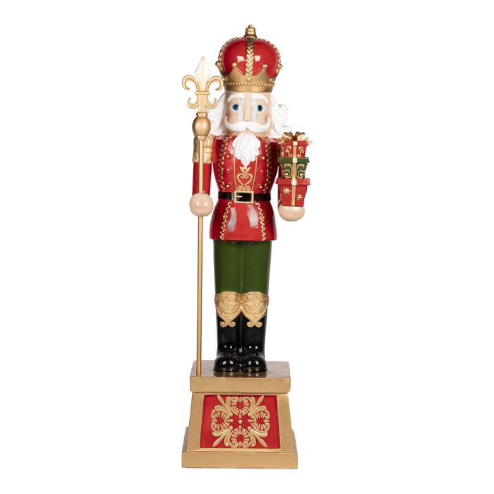 Nutcracker Merry Christmas on base 120cm poly