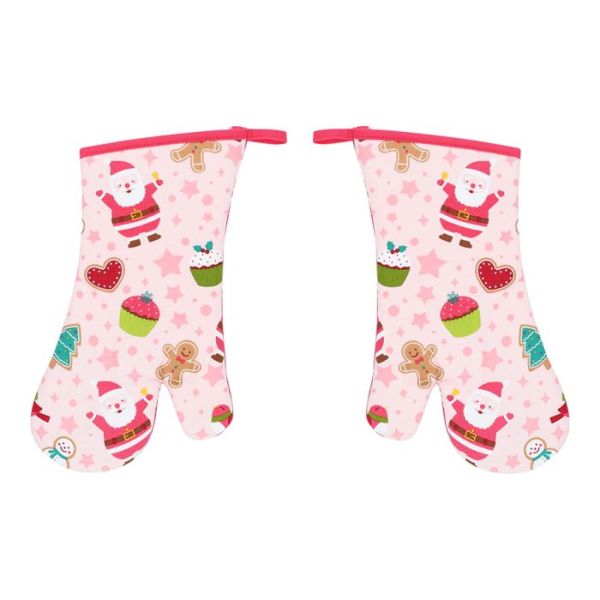 Christmas kitchen gloves - set of 2pcs